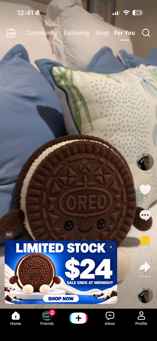 Double stuffed Oreo plush